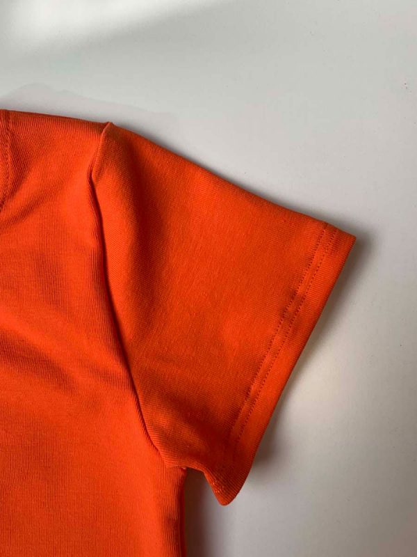 Shirt korte mouw uni oranje - Afbeelding 2