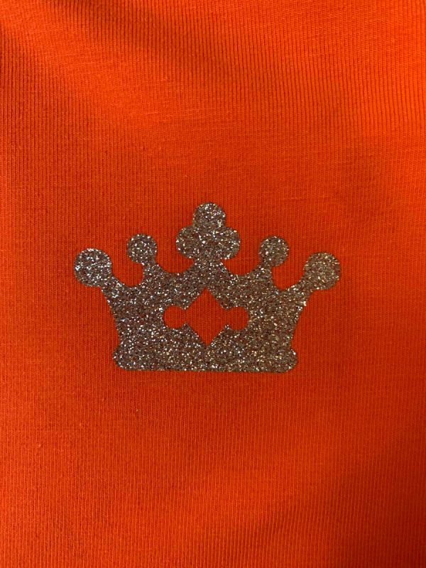 Shirt korte mouw uni oranje - Afbeelding 4