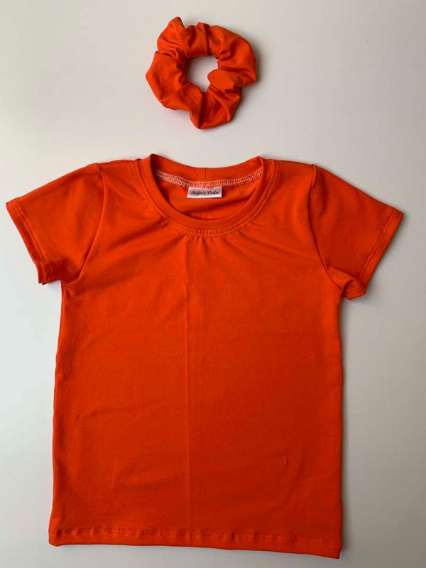Scrunchy uni oranje - Afbeelding 2