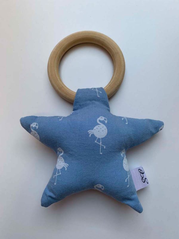 Rammelaar Bijtring ster flamingo