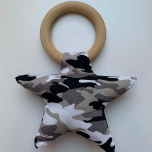 Rammelaar bijtring ster camouflage