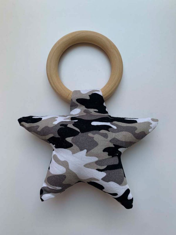 Rammelaar bijtring ster camouflage