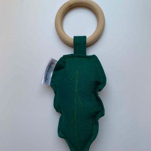 Rammelaar bijtring blaadje groen