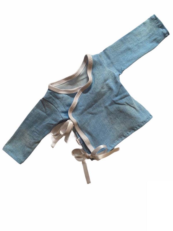 Nicu overslagtruitje uni jeans lint