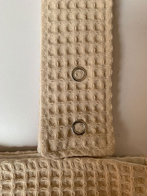 Boxzak wafelstof beige katoen beige - Afbeelding 4