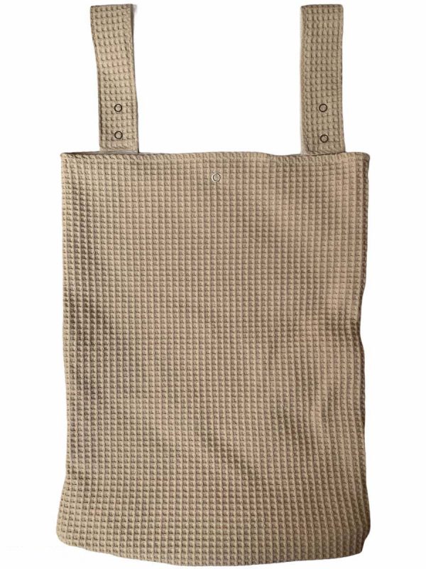 Boxzak wafelstof beige katoen beige