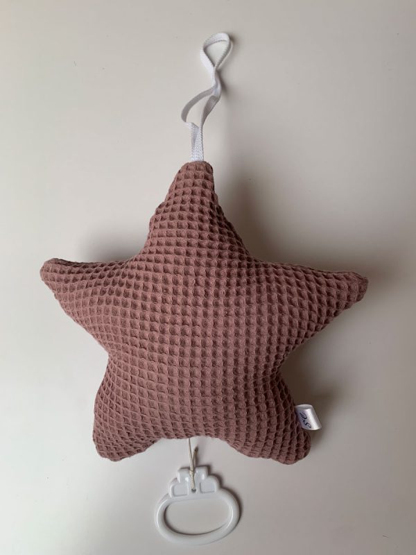 Muziekdoosje ster oud mauve