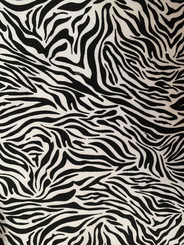Shirt met ruffle korte mouw zebraprint - Afbeelding 5
