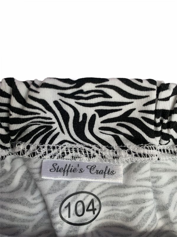 Shirt met ruffle korte mouw zebraprint - Afbeelding 4