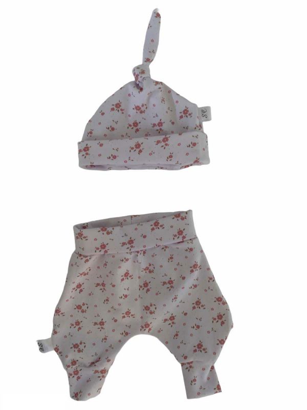 Nicu mutsje met knoop bloemetjes - Afbeelding 4