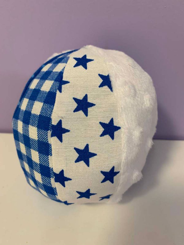 Bal stof patronen blauw wit