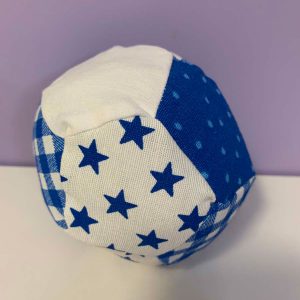 Bal stof voetbal patronen blauw wit