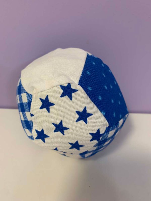 Bal stof voetbal patronen blauw wit