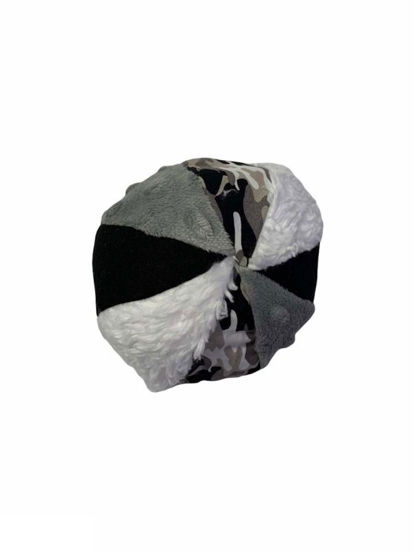 Bal stof zwart grijs wit camouflage - Afbeelding 2