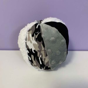 Bal stof zwart grijs wit camouflage
