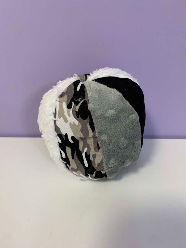 Bal stof zwart grijs wit camouflage