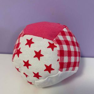 Bal stof voetbal patronen roze wit