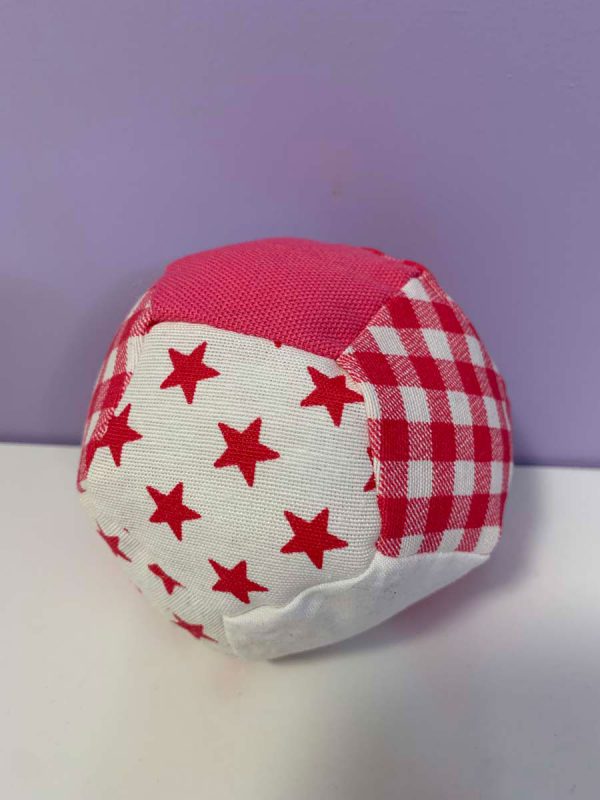 Bal stof voetbal patronen roze wit