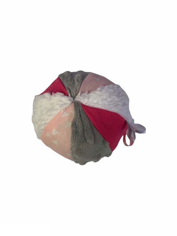 Bal stof roze grijs wit - Afbeelding 3