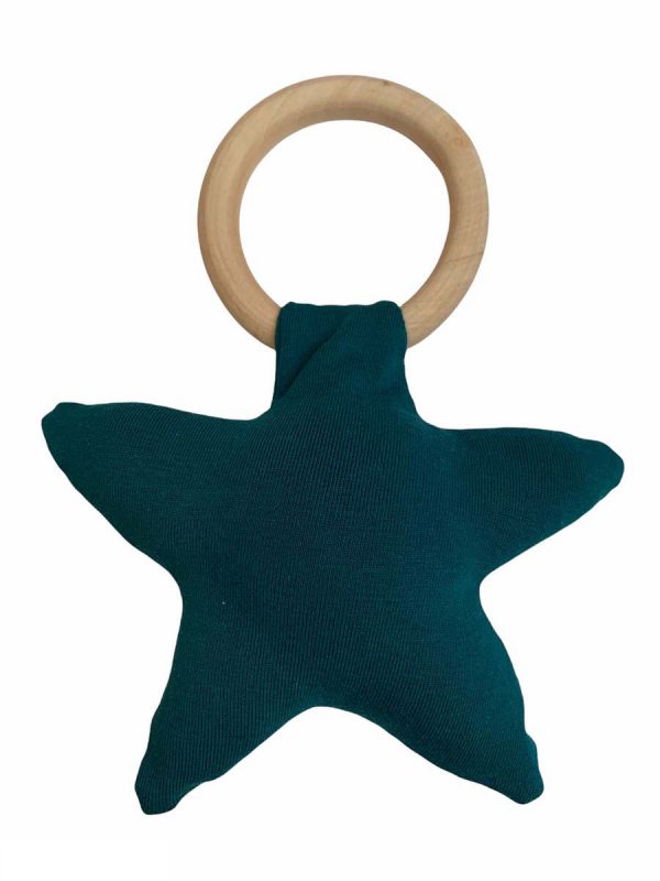 Rammelaar bijtring ster uni dusty green
