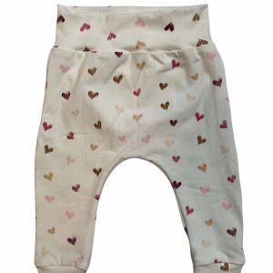 Broek wit hartjes