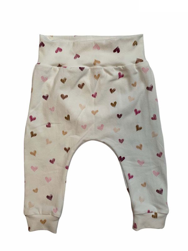 Setje wit hartjes baby en kind