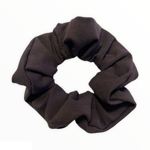 Scrunchy uni donker bruin