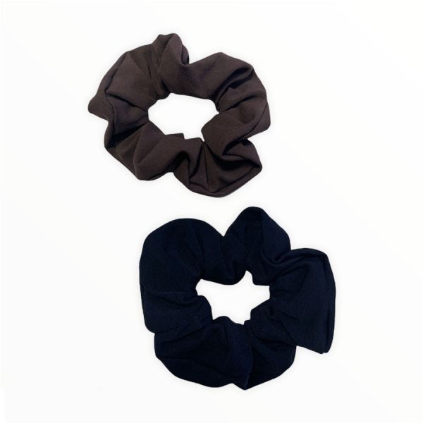 Scrunchy uni donker bruin - Afbeelding 3