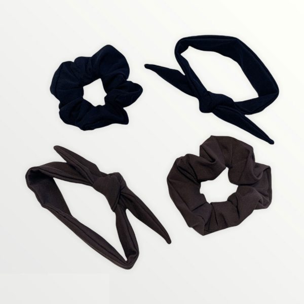 Scrunchy uni donker bruin - Afbeelding 4
