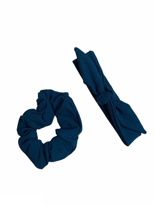 Scrunchy uni petrol - Afbeelding 2