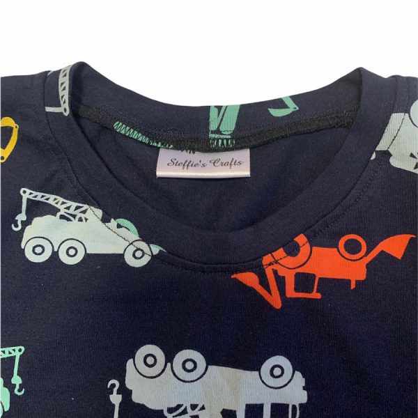 Shirt korte mouw donker blauw voertuigen - Afbeelding 2