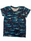 Shirt korte mouw donker blauw haaien