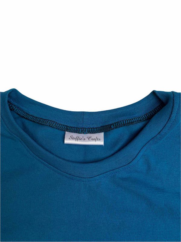 Shirt lange mouw uni petrol - Afbeelding 2