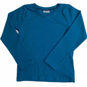 Shirt lange mouw uni petrol