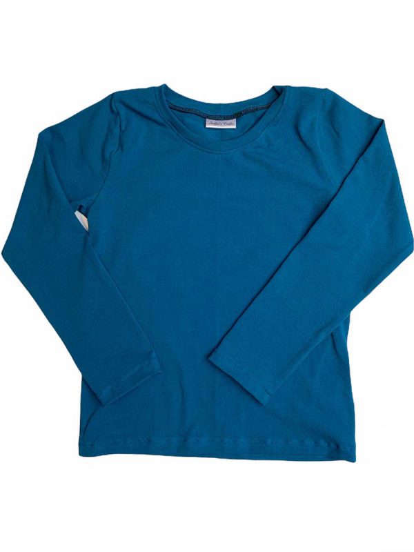 Shirt lange mouw uni petrol