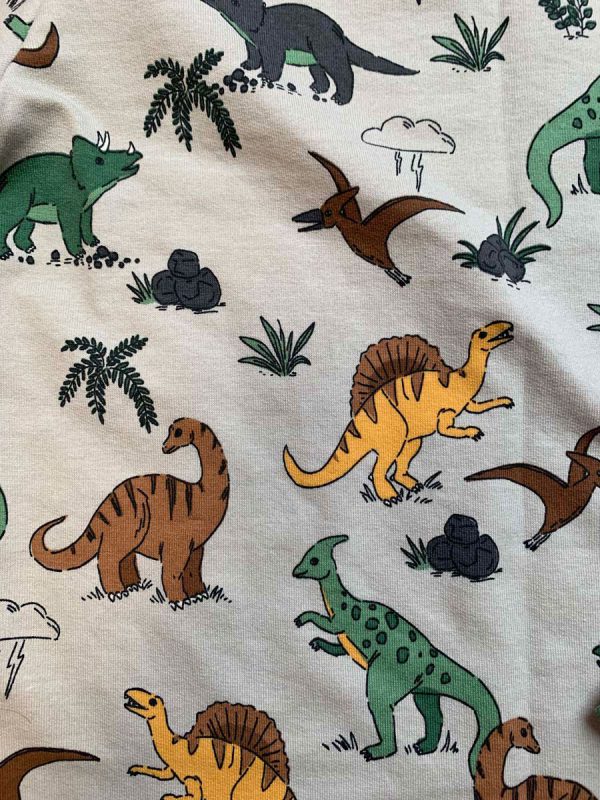 Shirt lange mouw dino beige - Afbeelding 2