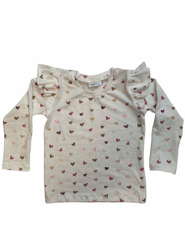Setje wit hartjes baby en kind - Afbeelding 3