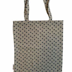 Tas beige blauwe sterren