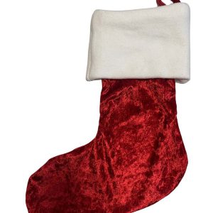 Kerstsok rood wit