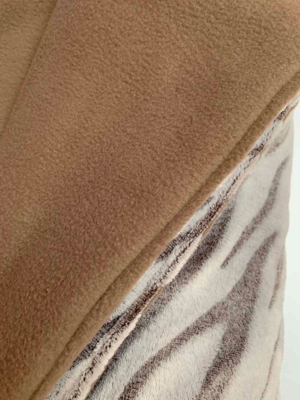 Plaid beige tijgerprint - Afbeelding 2