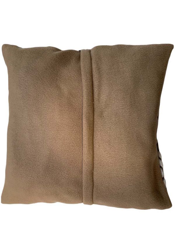Kussenhoes beige kabelpatroon - Afbeelding 2