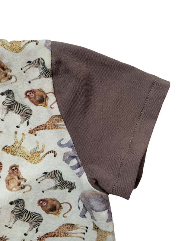 Shirt korte mouw safari taupe - Afbeelding 2
