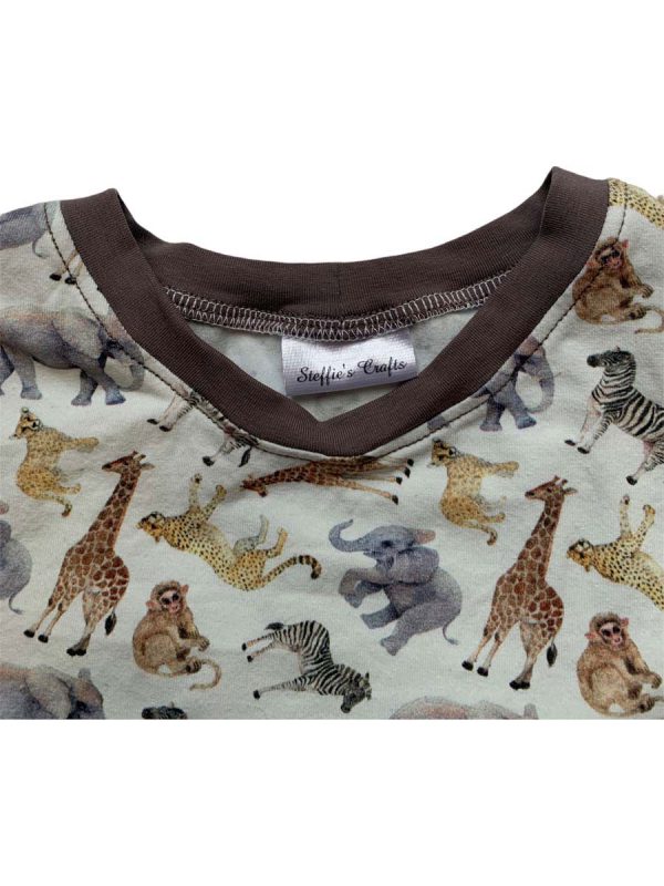 Shirt korte mouw safari taupe - Afbeelding 3