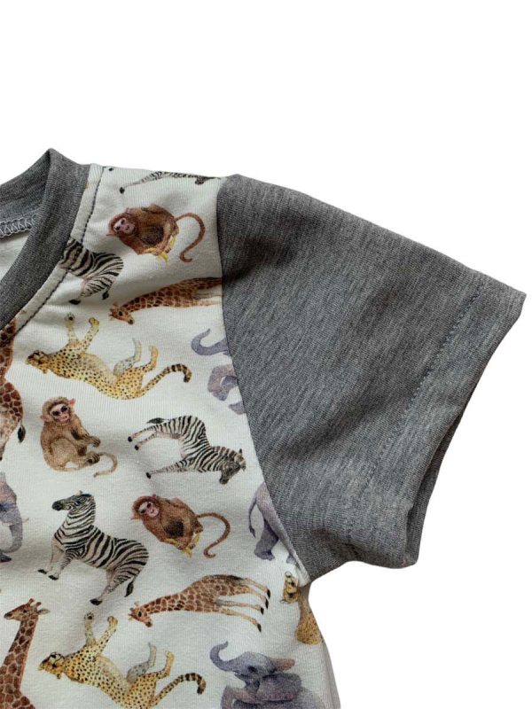 Shirt korte mouw safari grijs - Afbeelding 2