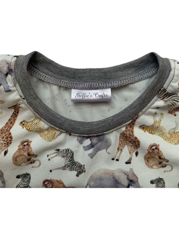 Shirt korte mouw safari grijs - Afbeelding 3