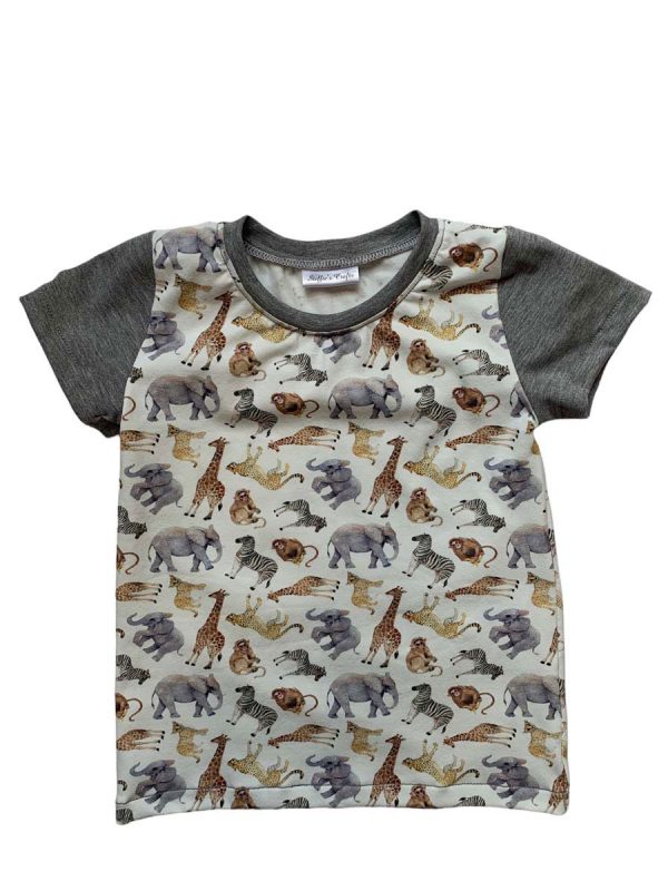 Shirt korte mouw safari grijs