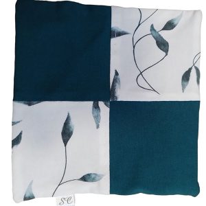 Knisperdoekje wit takje dusty green