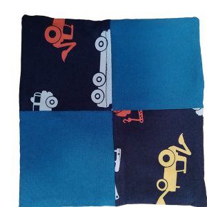 Knisperdoekje donker blauw voertuigen petrol