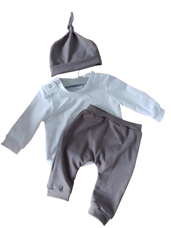 Broek uni taupe - Afbeelding 2