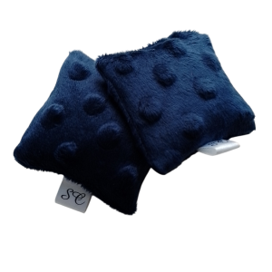 Verwarmings- en koelingskussen wanten minky fleece donkerblauw